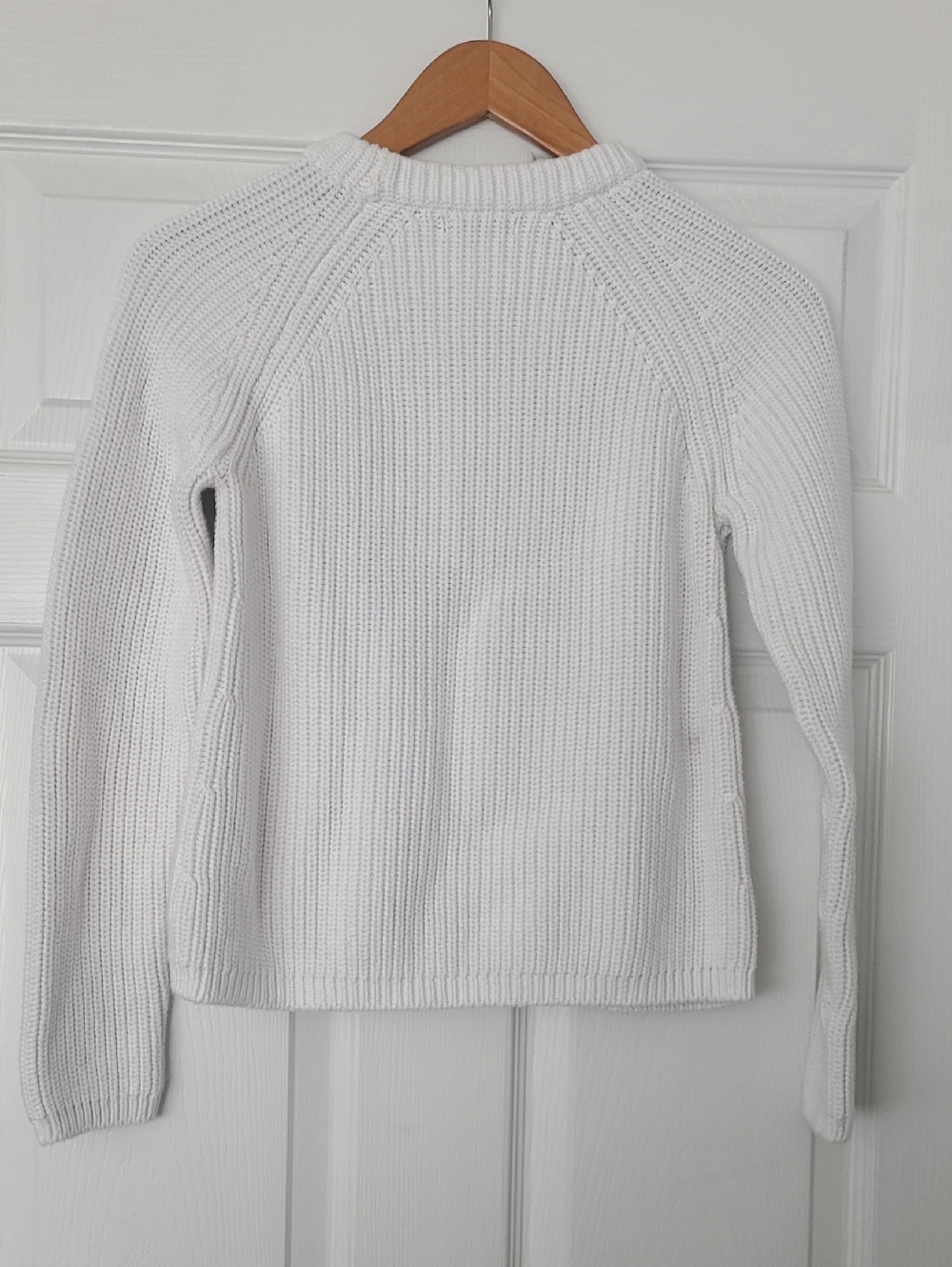 Quince 100% Organic Cotton White Knit Crewneck Sweater, S - Picture 5 of 5